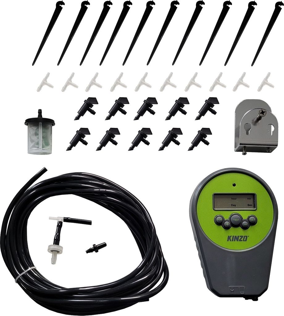 Digitales Tropf-Bewässerungsset 5 Meter Schlauch bis zu 10 Pflanzen bis 15 Tage