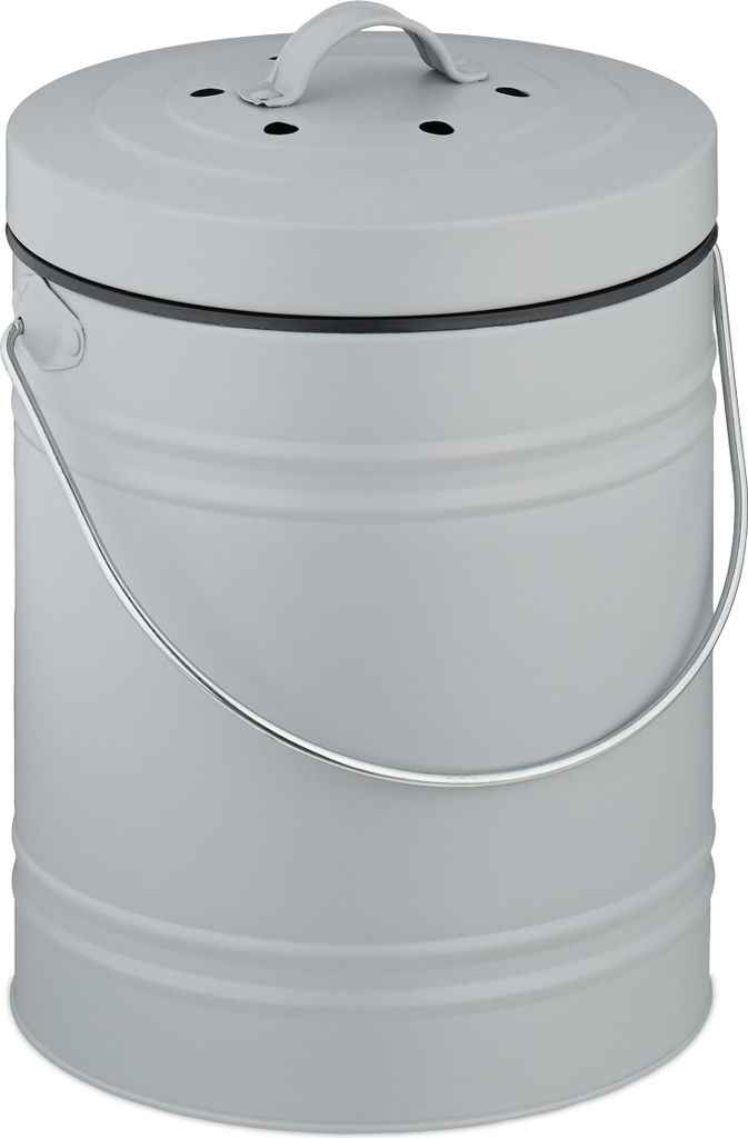 Relaxdays – pojemnik na kompost do kuchni, 5 l, mały kosz Zdjęcie produktu 