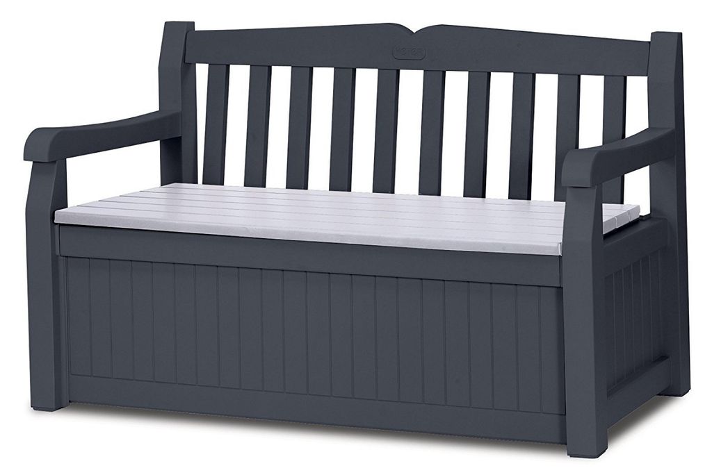 Keter Auflagenbox Garden Bench Gartenbank / Universalbox mit Sitzfunktion, anthrazit