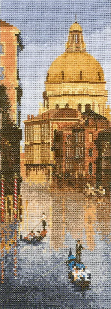 Kit Point de Croix Heritage Venise (A) JCVE527-A Aida modèle à compter
