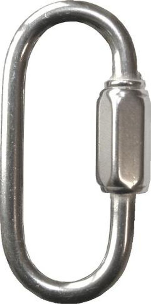 Kettennotglied Ø 5 mm kurze Form aus Edelstahl V4A