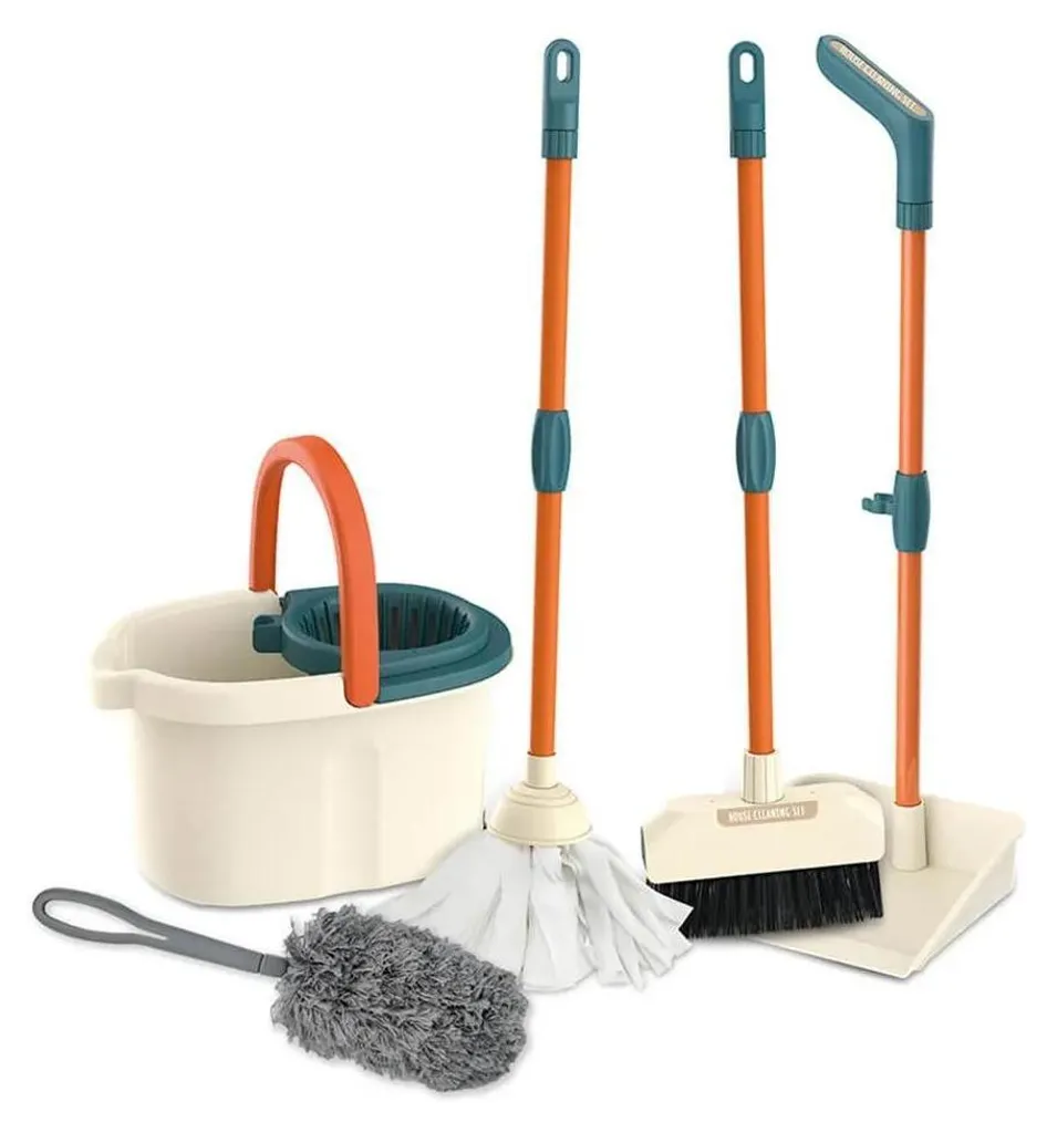 Kit de nettoyage ajustable Eurekakids 5 accessoires pour petit enfant