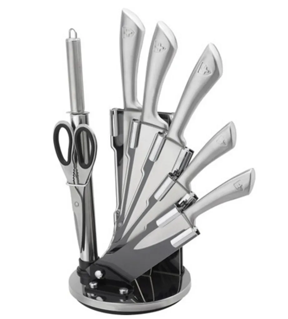 Royalty Line RL-KSS600: set di coltelli da 8 pezzi con ceppo