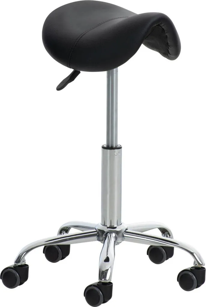 Sgabello Sella Estetica Professionale Nero - Elegante e Mobile
