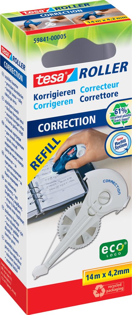 Tesa Ecologo Korrekturroller Refill Produktbild 