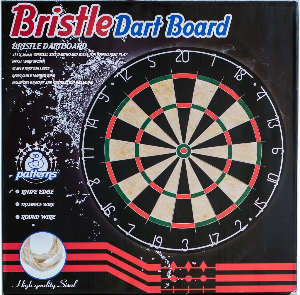 Cible fléchettes sisal MASTER Brésil 45cm - Jeu traditionnel robuste - 2