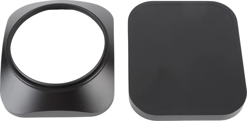 Pare-soleil 58mm en alliage aluminium CNC avec capuchon vissable noir
