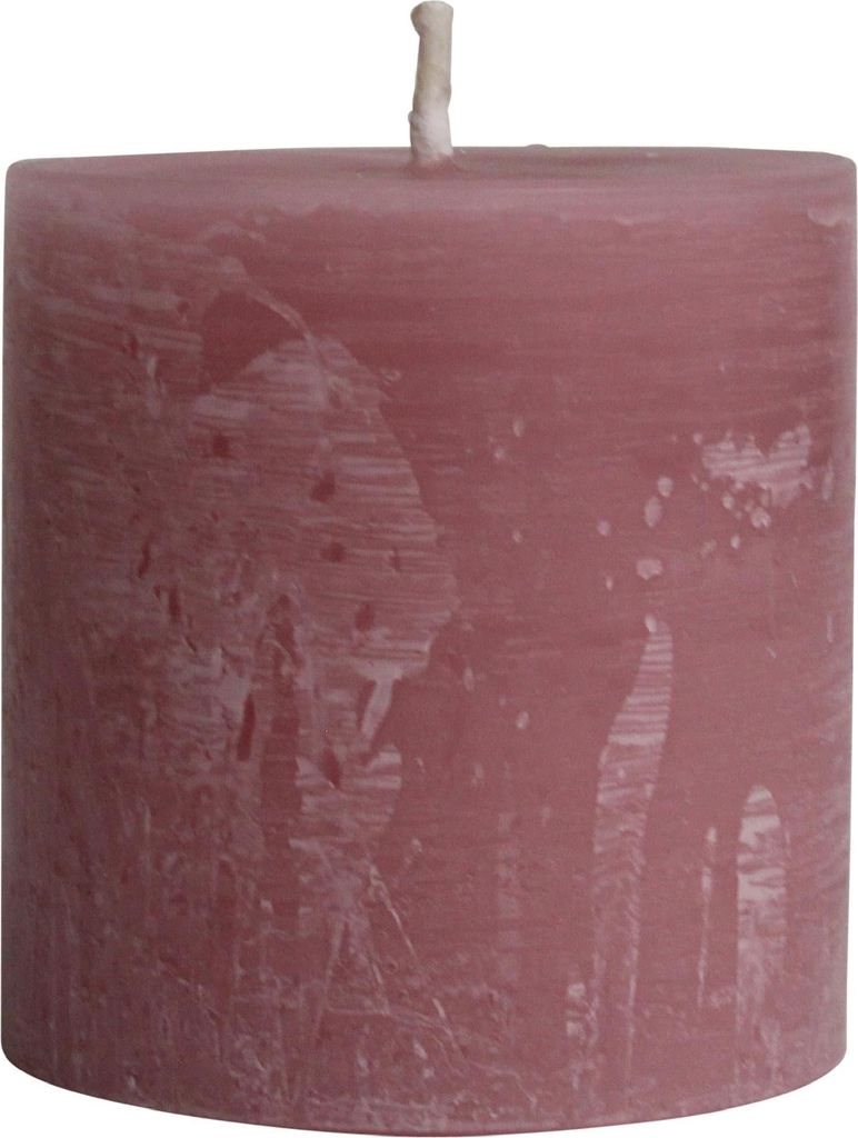 PTMD – Rustikale Outdoor-Kerze – Rosa – 15 x 15 x 16 cm