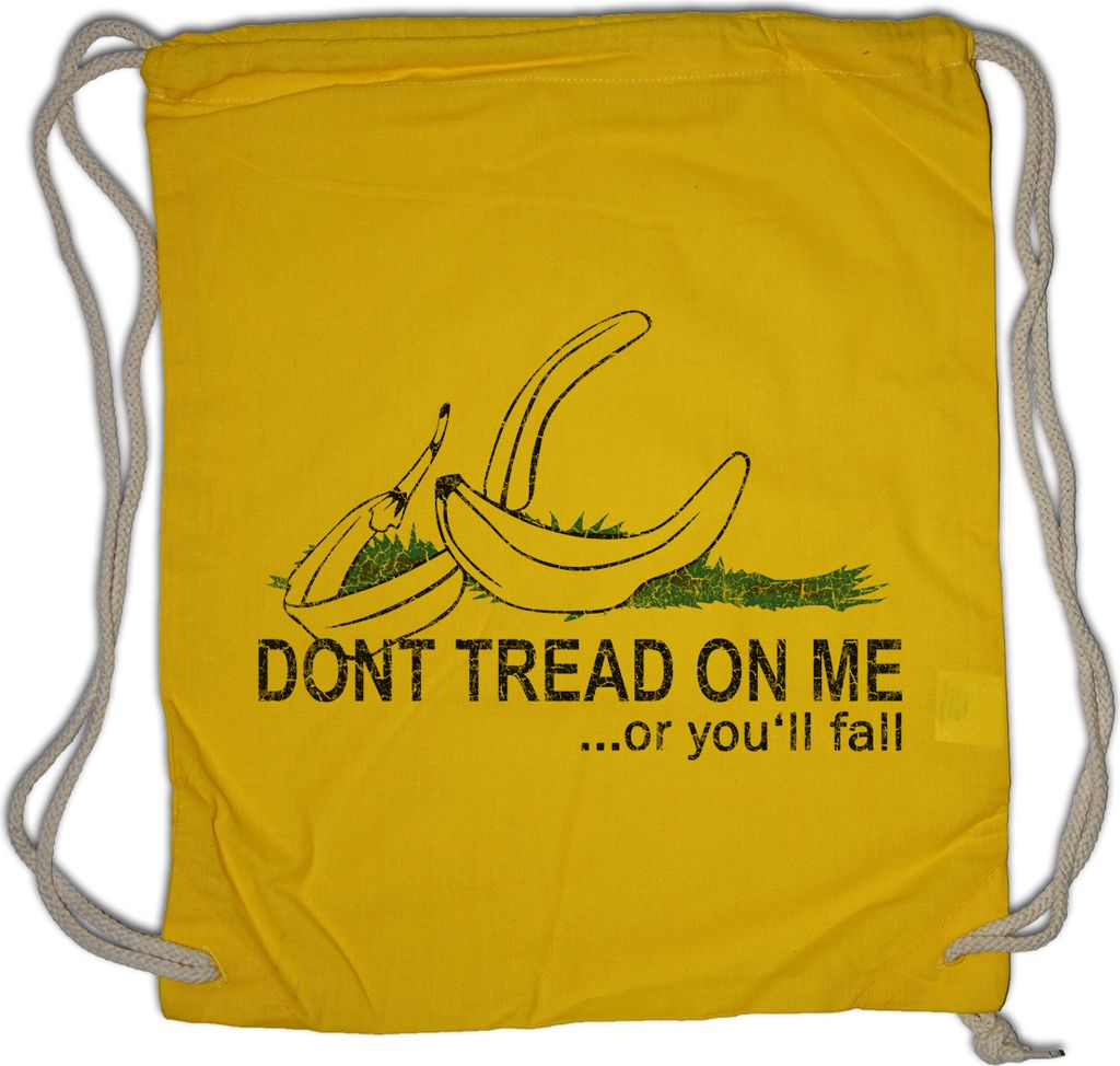 Urban Backwoods Don't Tread On Me Banana, Turnbeutel, Farbe: Gelb