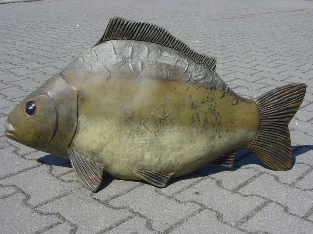 Décoration carpe design pour dynamiser un intérieur terne statue poisson
