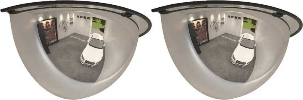 Miroir parabolique de sécurité 2 pièces Ø30 cm acrylique pour entrepôt