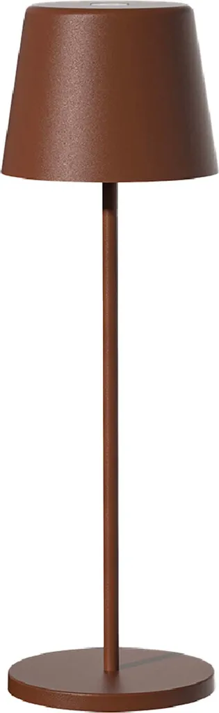 Lampe de table pour terrasse et salon sans fil Kelly Vintage marron LED