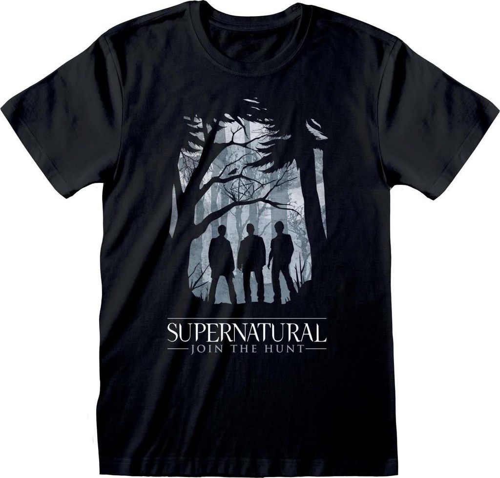 Supernatural - T-Shirt für Herren/Damen Uni HE423 (2XL) (Schwarz)