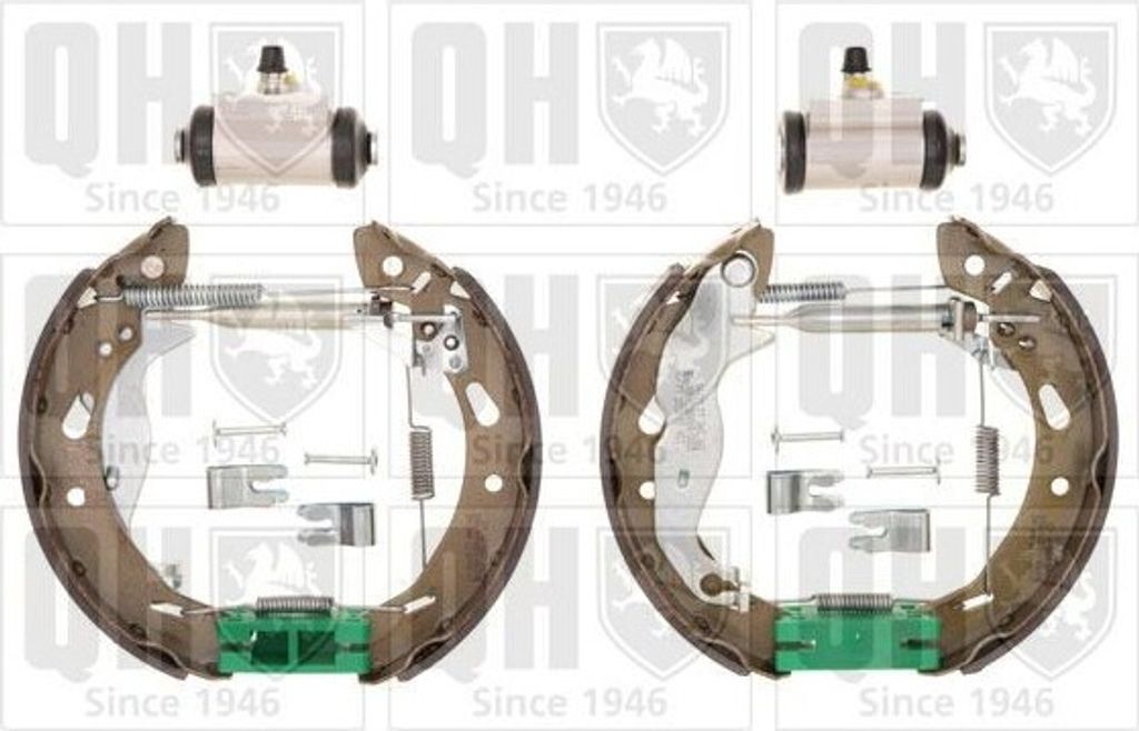QUINTON HAZELL Bremsbackensatz Trommelbremse Hinten für FORD Fiesta Mk6 Schrägheck (JA8, JR8) 200mm BS1192K1
