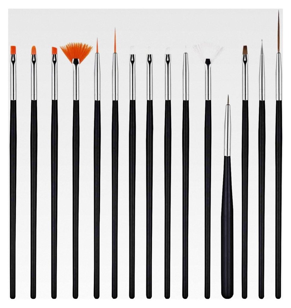 15-teiliges Fondant Kuchen Pinsel Set, Pinsel zum Dekorieren von Kuchen, Werkzeugset für DIY Dekoration von Kuchen, Keksen und Desserts