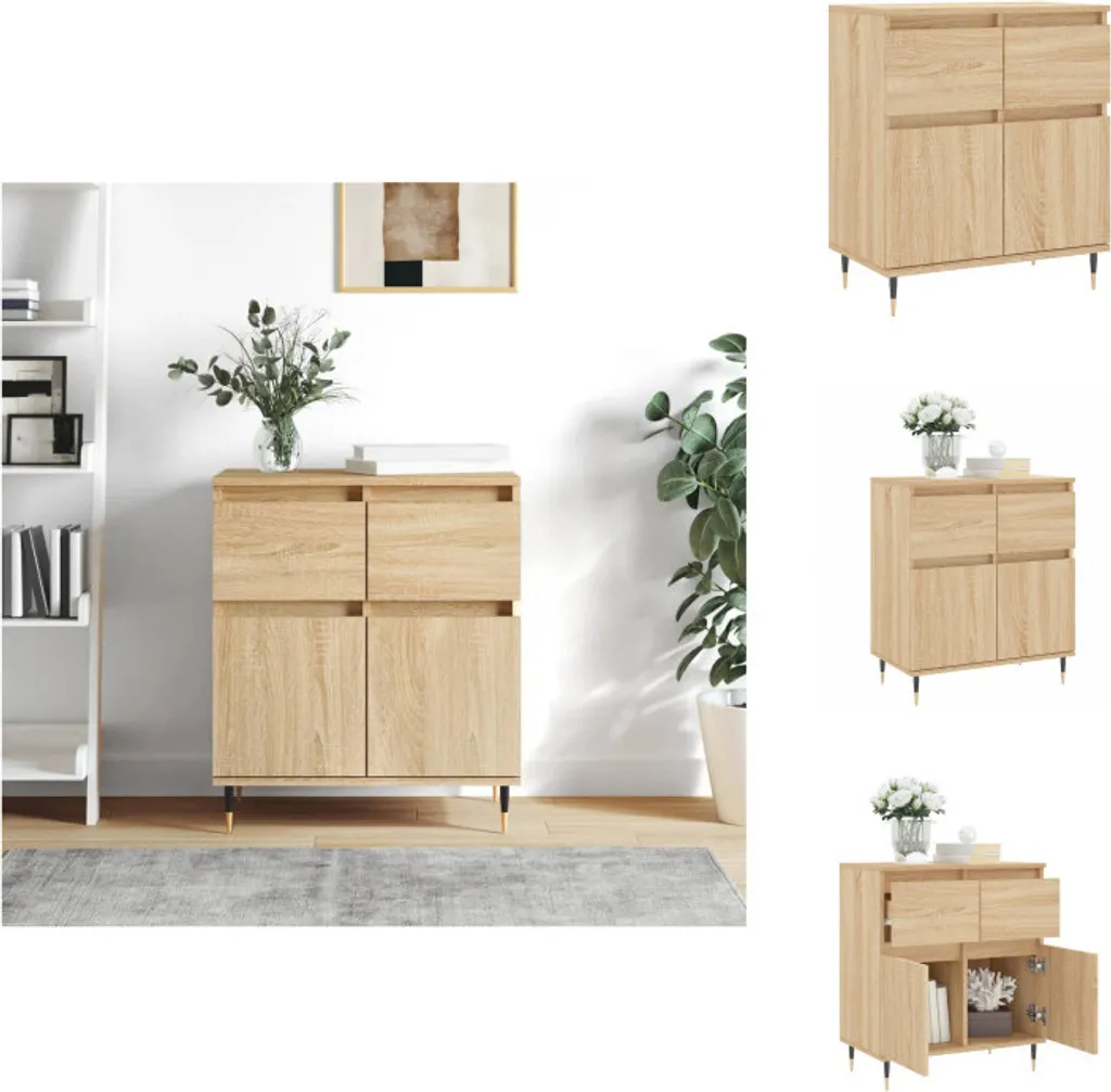 Mobiletto Credenza 60x35x70 cm Rovere Sonoma - Design Moderno vidaXL