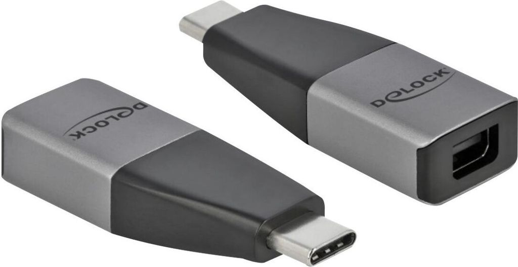 Delock - DisplayPort-Adapter - USB-C (M) bis Mini DisplayPort (W) - USB 3,2 Gen 1 / DisplayPort 1,2 - Unterstützung von 4K 60