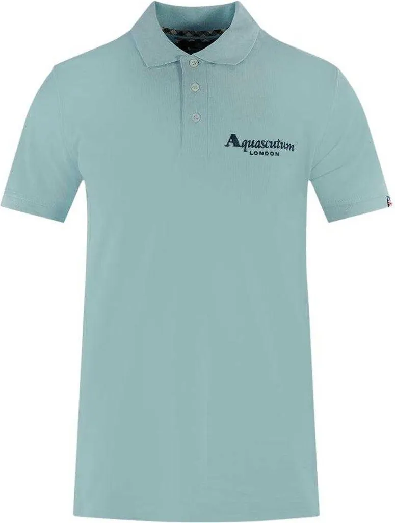 Polo Aquascutum London 1851 unisexe bleu clair en taille M SY149