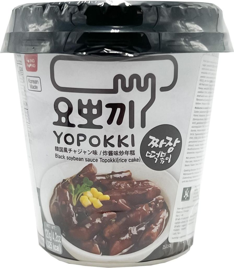 YP Yopokki Topokki Reiskuchen Jjajang Cup 120g Produktbild 