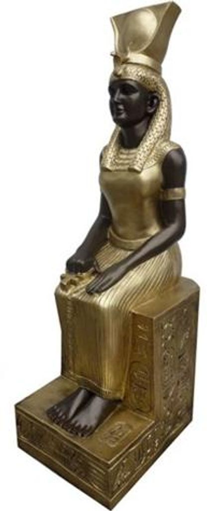 Ägyptische Pharao Figur Statue Skulptur Statuen Figuren 125 cm Antik Stil Göttin