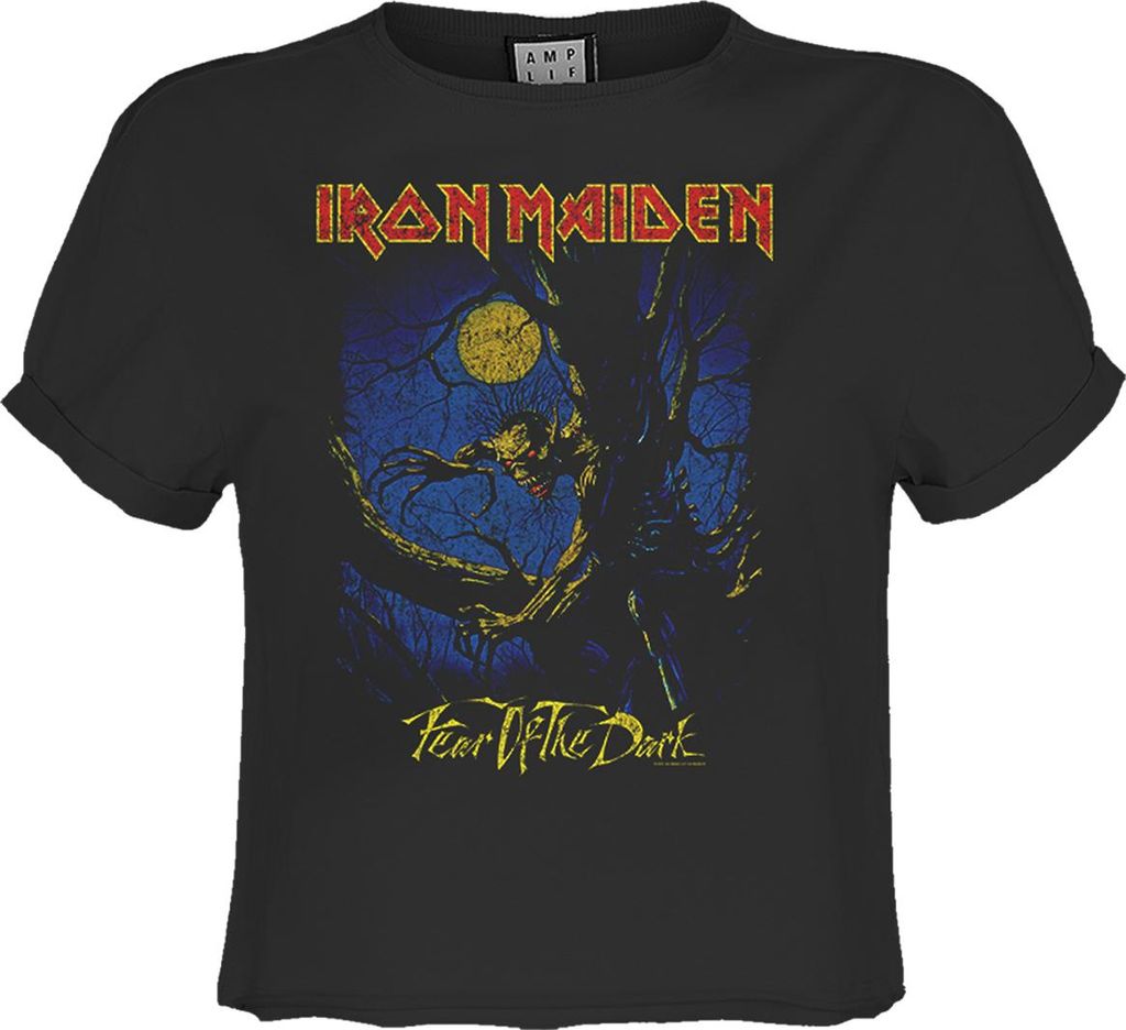 Amplified - "Fear Of The Dark" Kurzes Top für Damen GD2977 (XXL) (Holzkohle)