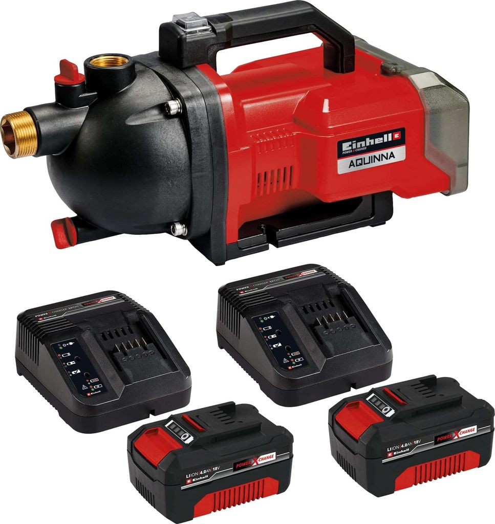 EINHELL Akku-Gartenpumpe AQUINNA 36/30, + 2x Starterset