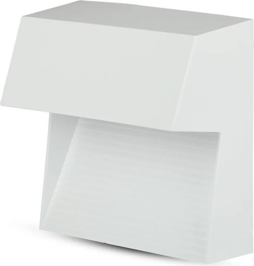Lampe d'escalier LED 3W V-TAC VT-1172-W-N blanche carrée 230V IP65 3000K