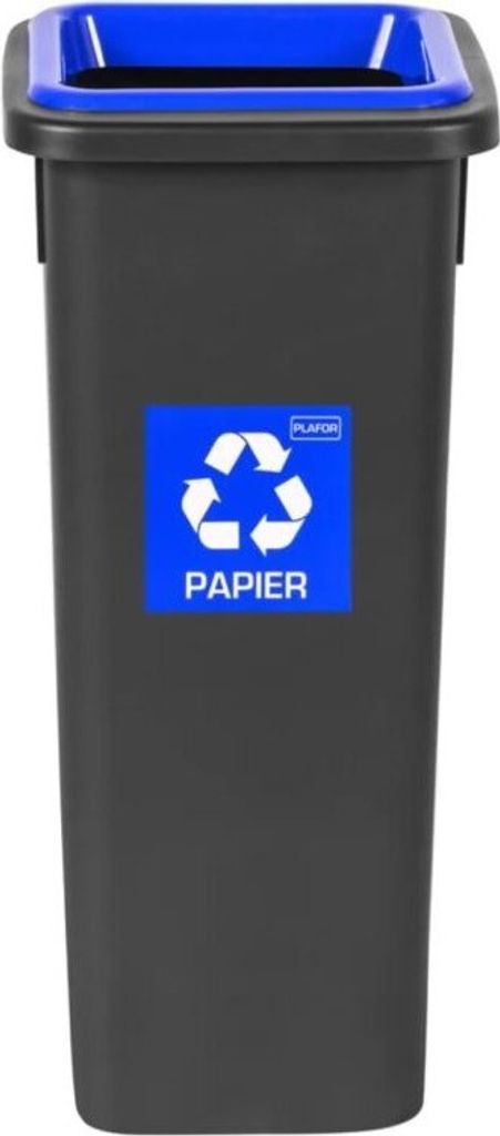Igotrend, 714003 Sortierter Abfallbehälter 20 L, FIT BIN schwarz/blau