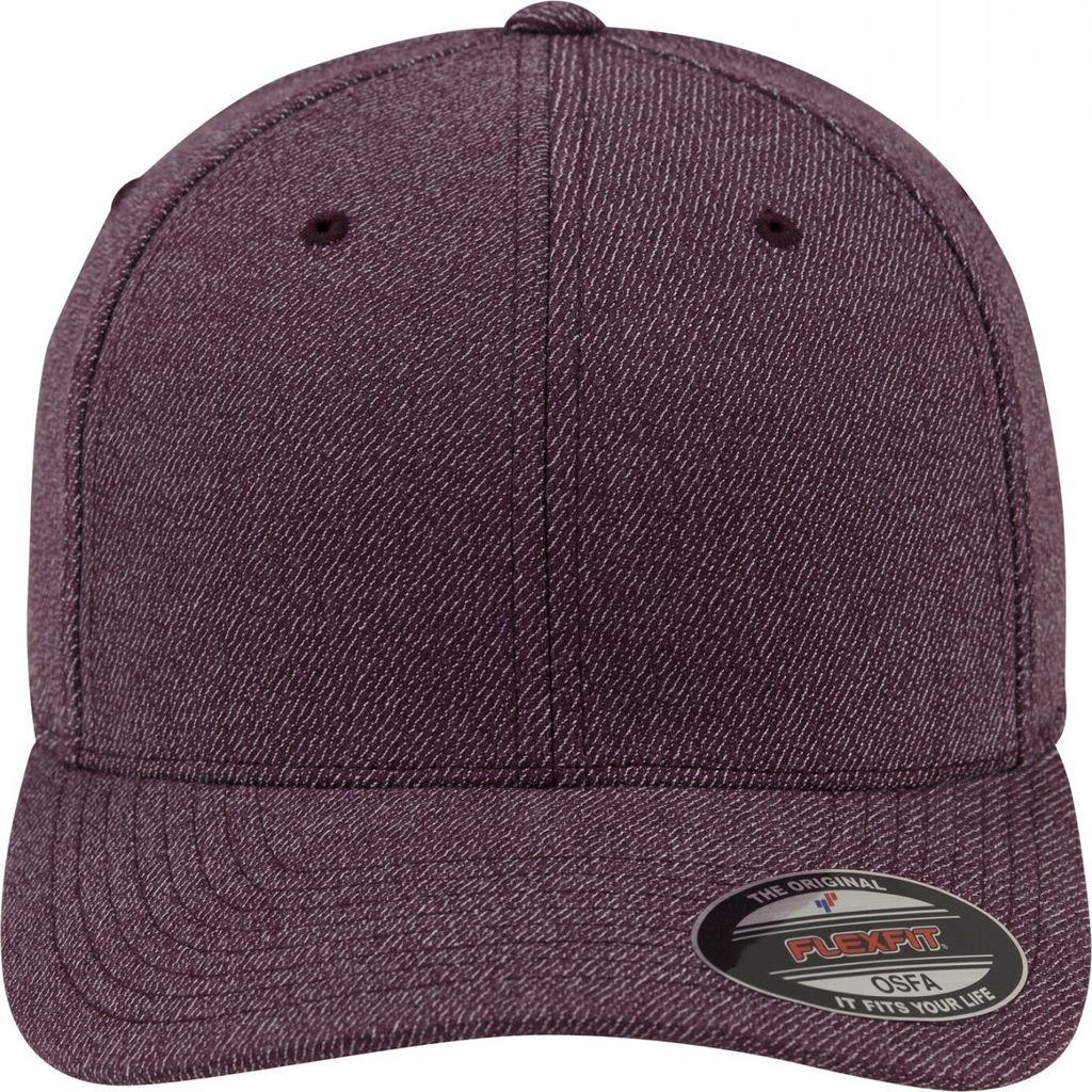 Flexfit Melange Baseball Cap S/M kastanienbraun