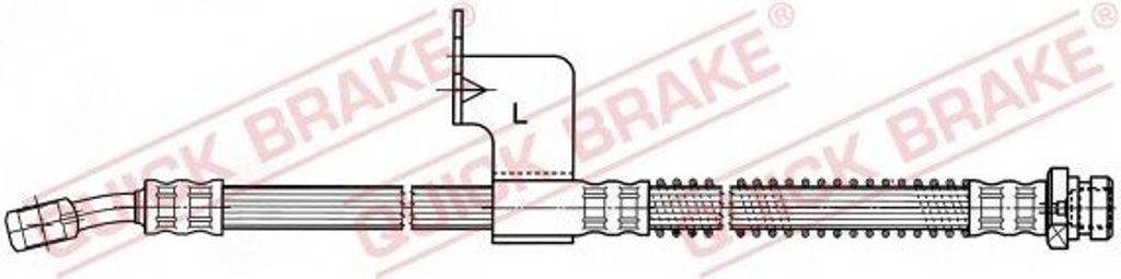 QUICK BRAKE 59.937 Bremsschlauch für HYUNDAI ELANTRA (XD) für KIA CARENS III (UN)