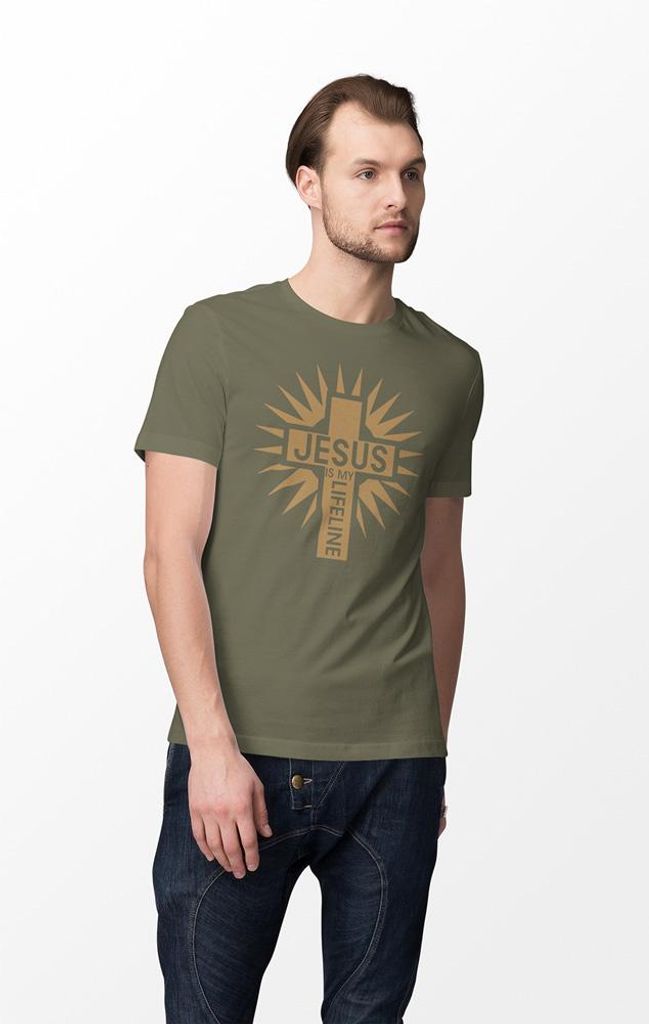 D&B Uni Polo ST00184 Jesus MilitärGrün-Größe 2XL