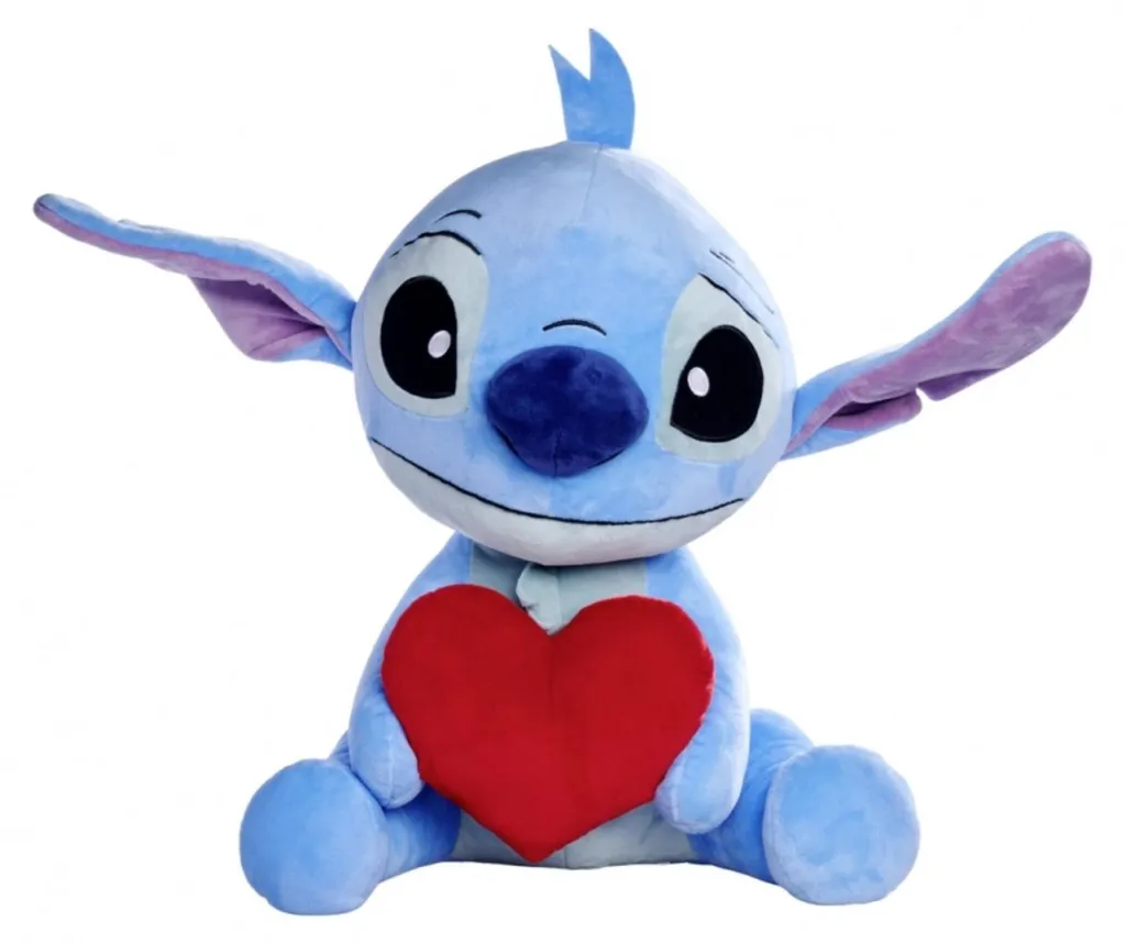 Cadeau Enfant Peluche Stitch 50 cm avec Cœur - Déco Chambre Disney