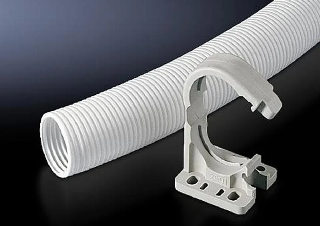 Support pour Gaine Flexible 16mm Rittal - Guide Câble pour Armoire