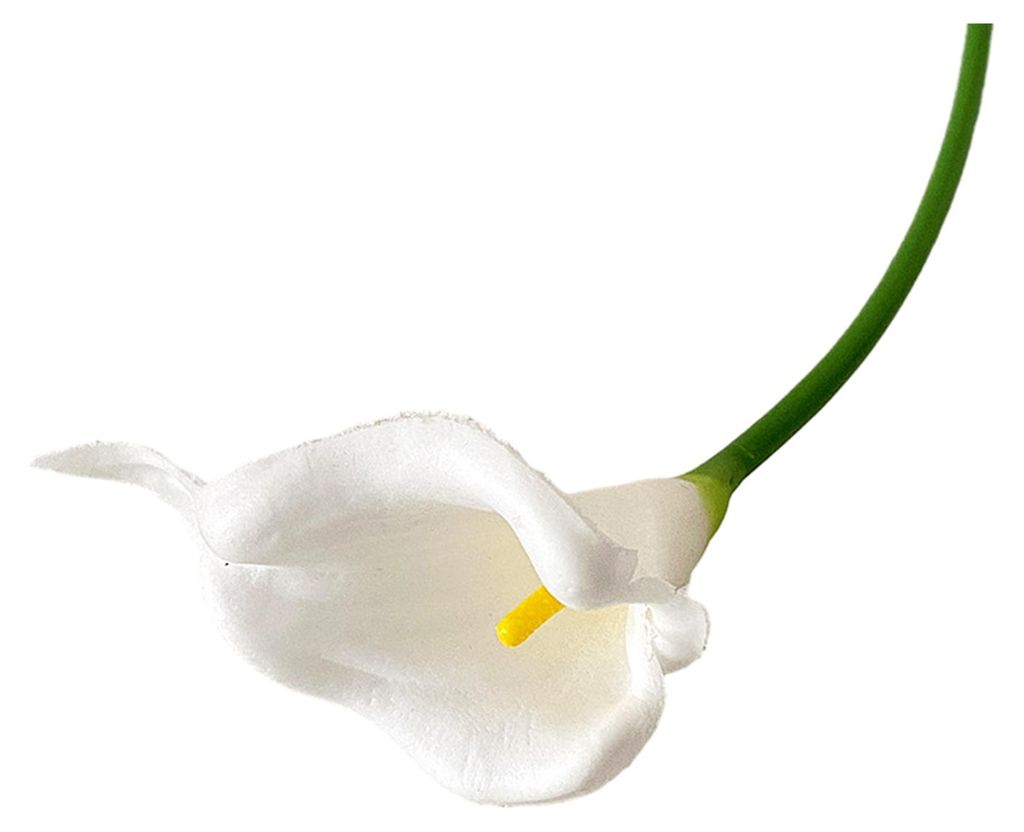 Künstliche Calla-Lilie (34 cm) mit realistischer Haptik, ideal für DIY-Brautsträuße und Tischdekorationen für drinnen und draußen.