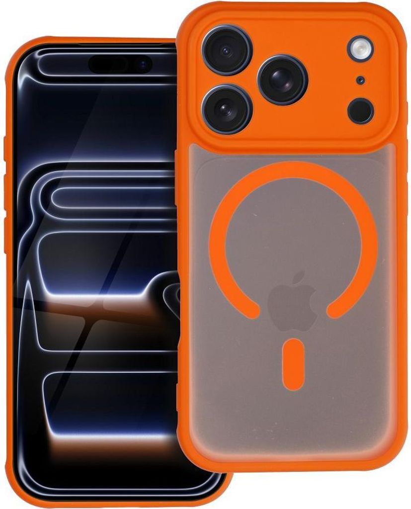 Matte Mag Cover Magnet Hülle Orange Kompatibel mit iPhone 17 Air