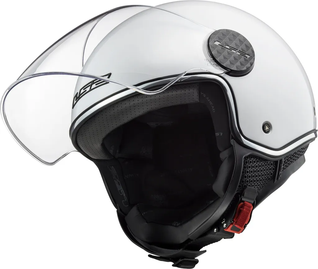 Casque Jet LS2 OF558 Sphere Lux Blanc : Finies les Douleurs aux Cervicales en L
