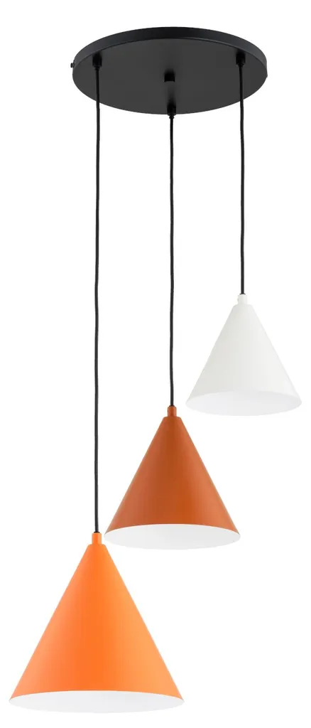 Suspension Table à Manger MADERA 3 Lampes Métal Coloré Style Moderne