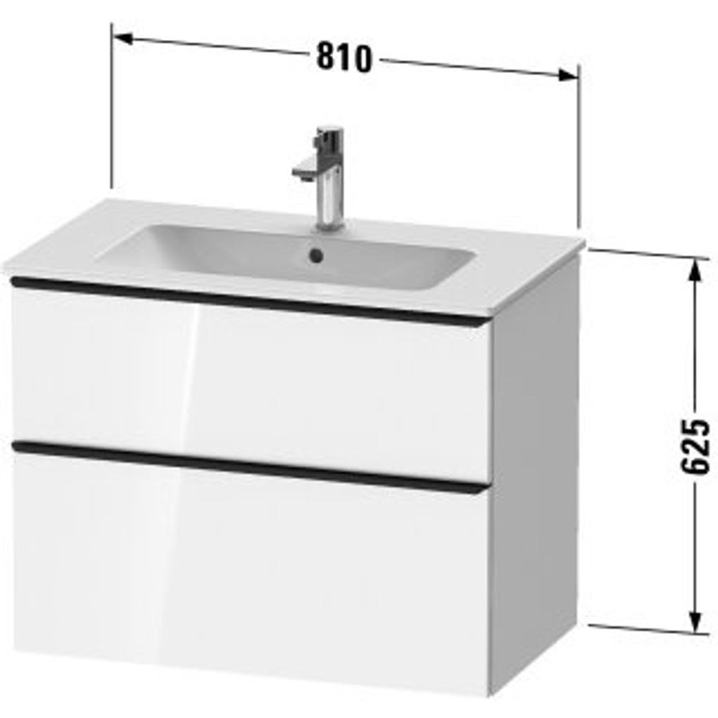 Duravit DE4362070550000 DN WTU WH 810x462x625 Az 1 Ei mr Mt