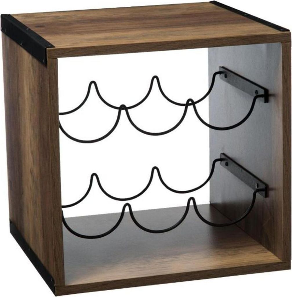 Portabottiglie in legno - 6 bottiglie Immagine del prodotto 