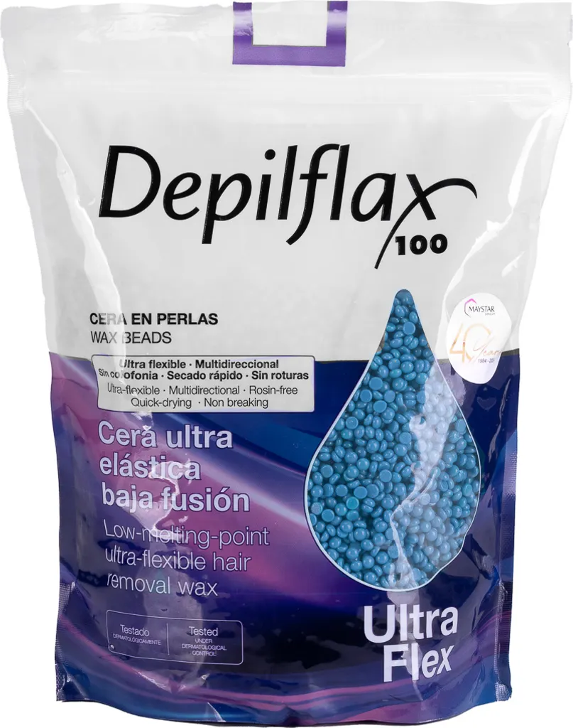 Depilflax 100 Cera Ultraflex Blu 1kg | Ceretta Professionale Senza Strisce