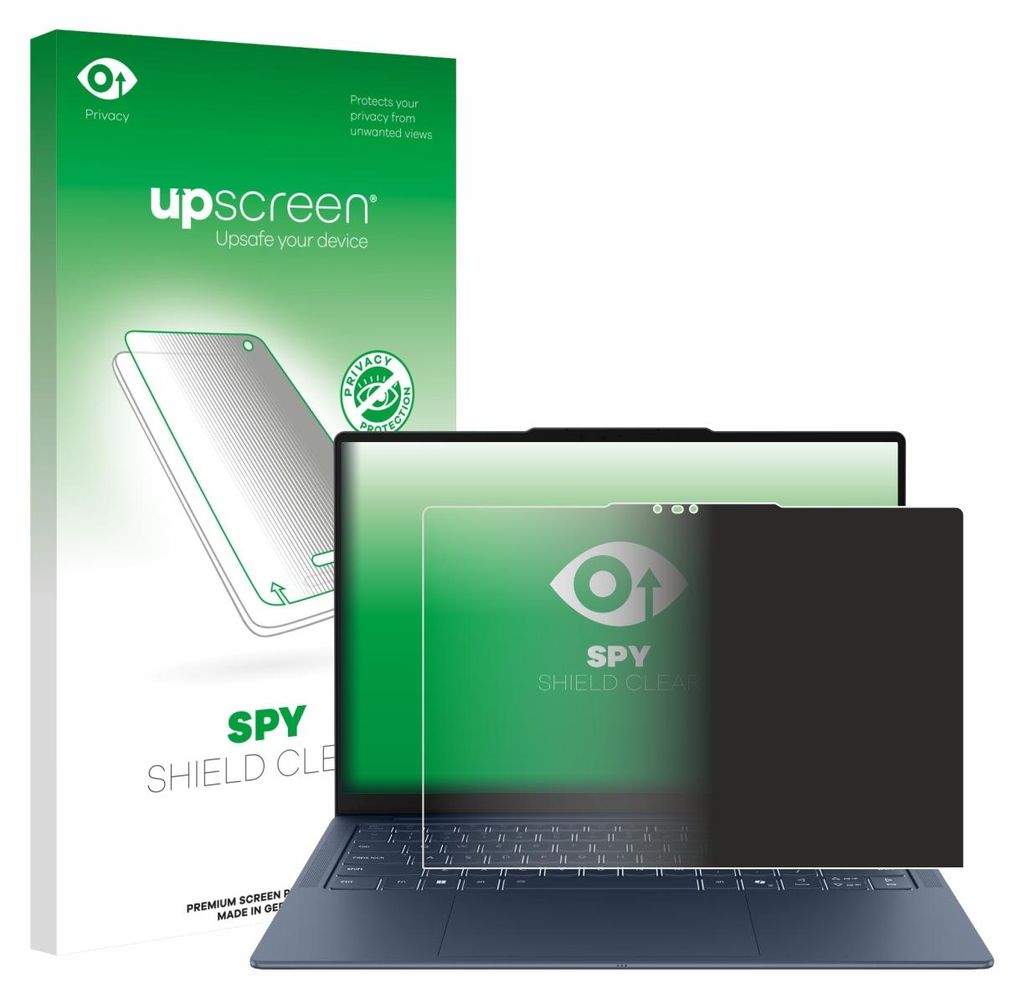 Für Lenovo Yoga Slim 7x Gen 11 14" Sichtschutzfolie Schutzfolie upscreen Anti-Spy Privacy Sichtschutz Blickschutz Display Schutz Folie Blaulichtfi...