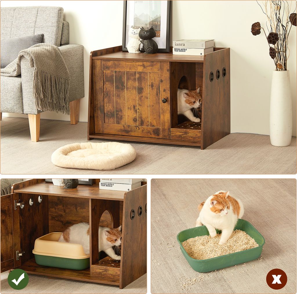 Mondeer Katzenschrank Katzentoilette mit abnehmbare Produktbild 4