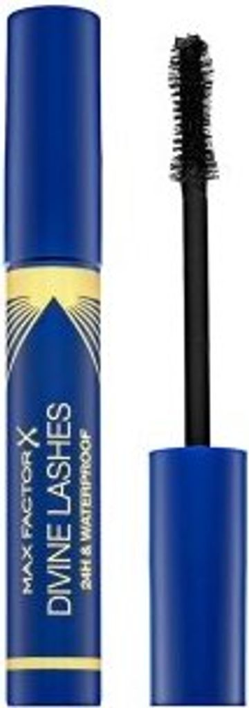 Max Factor Divine Lashes Mascara 24H & Waterproof Black wasserfeste Wimperntusche für verlängerte Wimpern und Volumen 8 ml