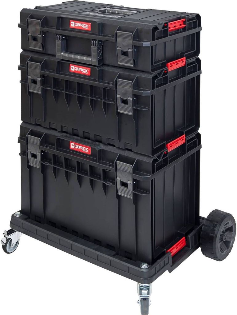 Qbrick System Werkzeugkoffer-Set System One Basic - 3 Koffer - 1 Transportwagen