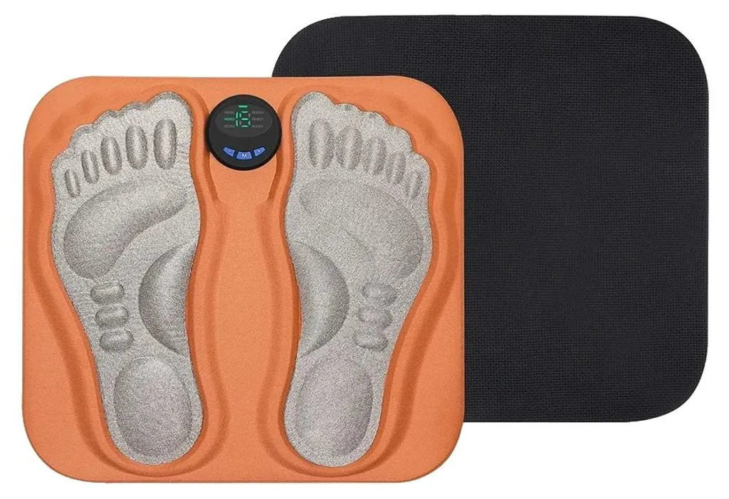 Soulager les pieds gonflés avec cet appareil de massage circulatoire, Orange