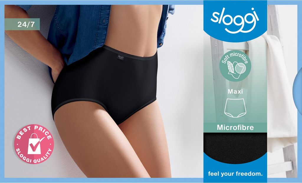 Sloggi Taillenslip 24/7 Microfibre schwarz 3er Pack Gr. 48 Produktbild 