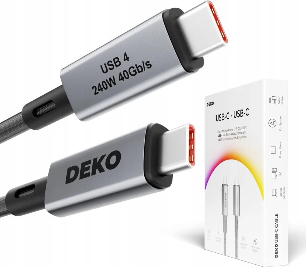 Cavo USB4 240W Thunderbolt Apple 50cm - Ricarica Rapida 40Gbps