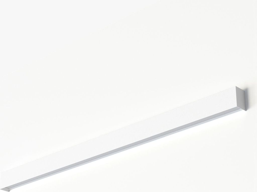 Wandleuchte LED Metall 122 cm breit Weiß länglich Produktbild 
