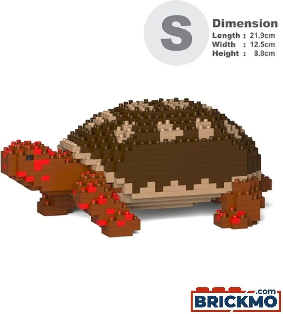 Tortue à pattes rouges JEKCA ST19TTE04 - Structure Robuste sans Colle