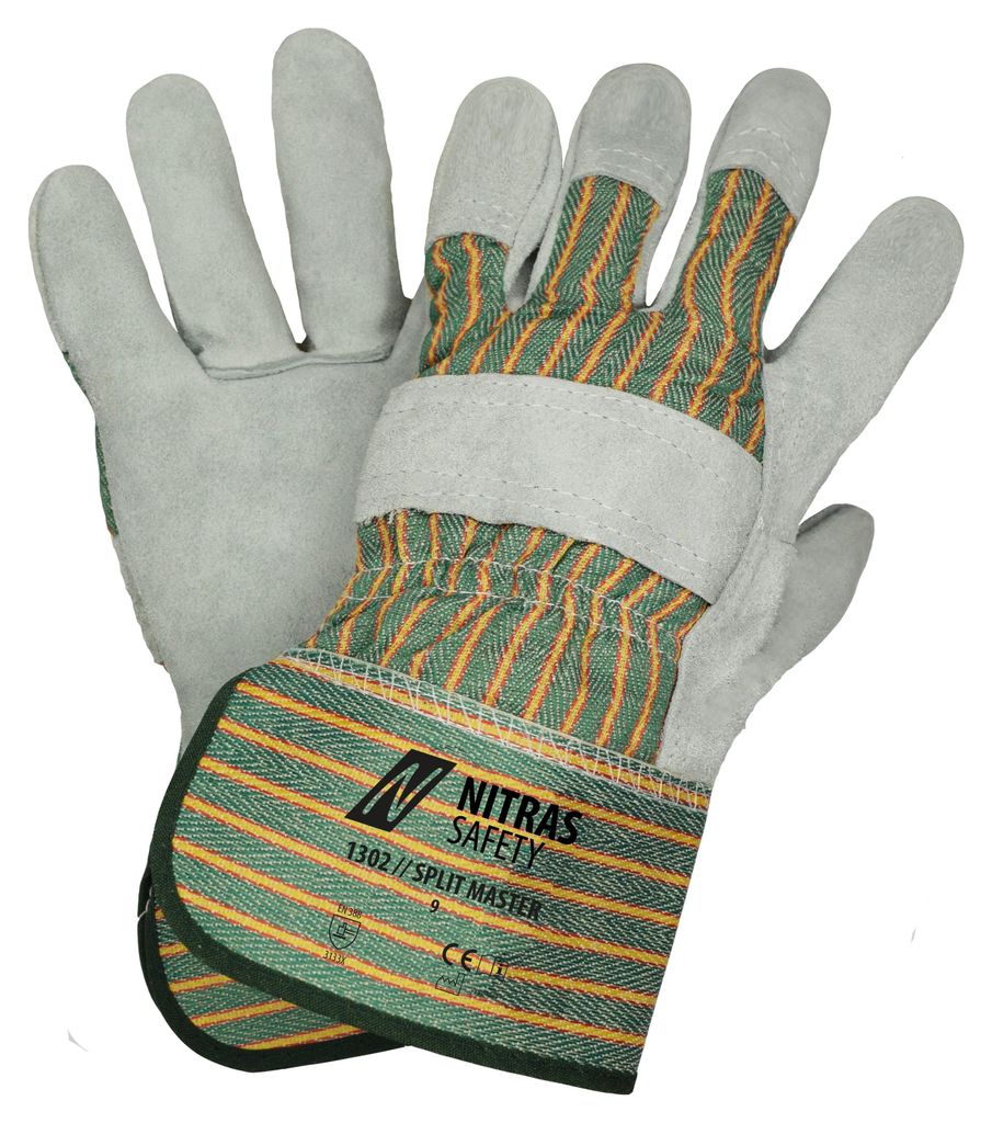 Arbeitshandschuhe | 12 Paar Lederhandschuhe Nitras SPLIT MASTER | Gr.11